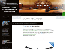 Tablet Screenshot of courtmachine.com